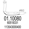 MTS 01.10080 Exhaust Pipe